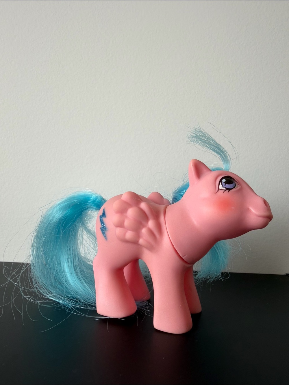 Vintage 1983 My Little Pony G1 Baby Firefly Lightning Vintage Pink Pegasus